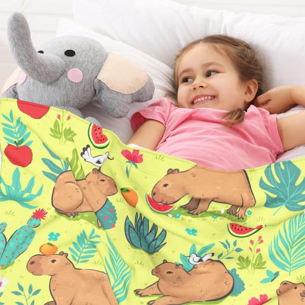 Imagem de Blanket Throw Capybara Vtfczeb para meninas, adolescentes e adultos