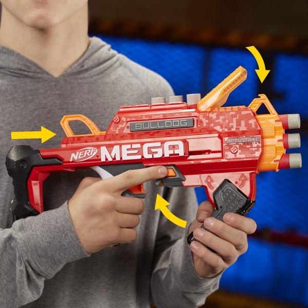 Imagem de Blaster Nerf AccuStrike Mega Bulldog com 6 dardos