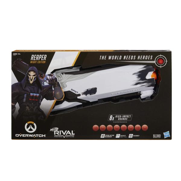 Imagem de Blaster Nerf Overwatch Reaper (edição Wight) com 8 cartuchos