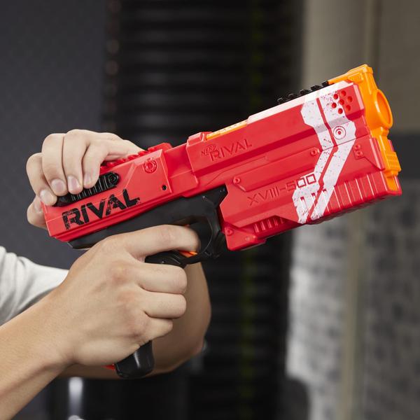 Blaster Nerf Rival Kronos XVIII-500 Breech-Load 5 cartuchos Imagem de Blaster Nerf Rival Kronos XVIII-500 Breech-Load 5 cartuchos