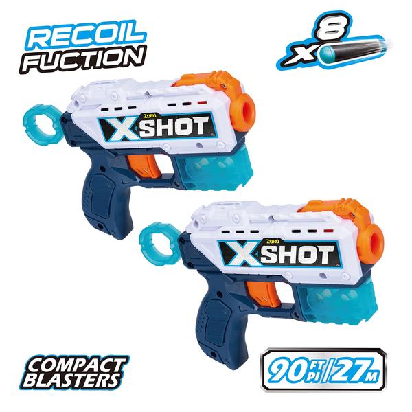 Imagem de Blaster xShot Excel Double Kickback com 8 dardos e 6 latas ZURU