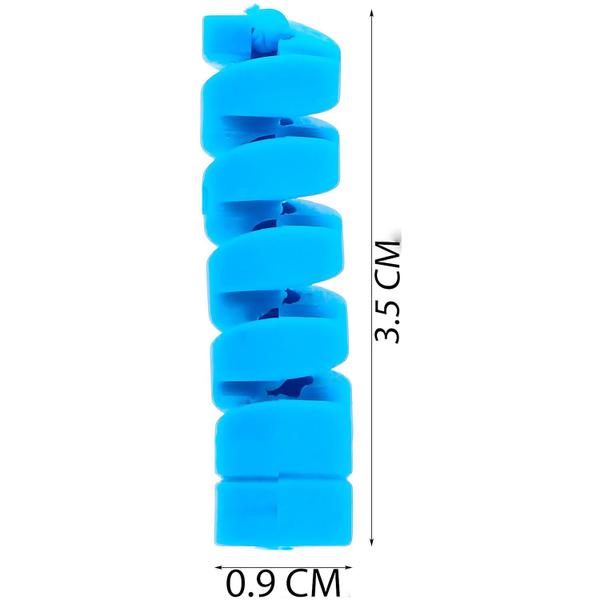 Imagem de BlazeIT Protetor de Cabo Silicone Espiral 4/8/12 Peças Coloridas para Carregador, Fone de Ouvido Extende Vida Útil Cabo