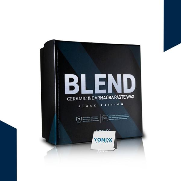 Imagem de Blend black vonixx em pasta 100ml - cera em pasta com sio2 e carnaúba especial para carros escuros