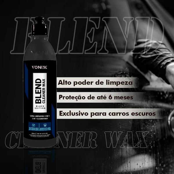 Imagem de Blend Cleaner Black Wax + Pano Ultra Fino 8k Vonixx