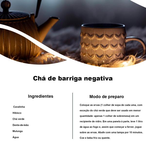 Blend de Chás Barriga Negativa - 100g - Rocha Saúde Imagem de Blend de Chás Barriga Negativa - 100g