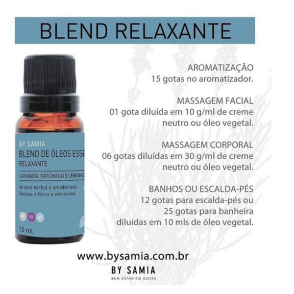 Imagem de Blend De Óleos Essenciais By Samia 15 Ml Relaxante