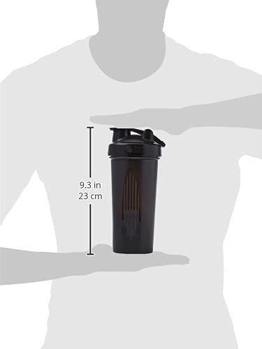 Imagem de BlenderBottle Classic Shaker Garrafa Perfeita para Shakes de Proteína e Pré-Treino, 28 Onças, Preto