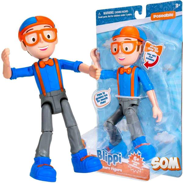 Imagem de Blippi Boneco Articulado com Som e Frases em Inglês 23 cm - Candide 4111