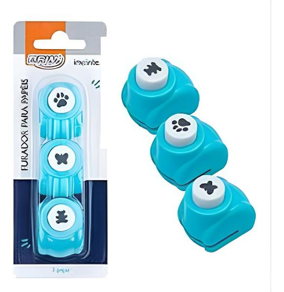 Imagem de Blister BRW com 3 unidades Pata Borboleta Urso - 10mm - FP0001