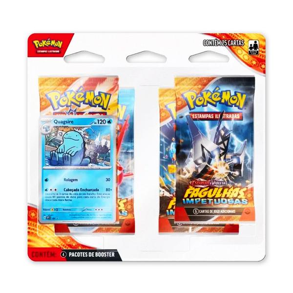 Imagem de Blister Pokemon Coleção Fagulhas Impestuosas Cartas Copag