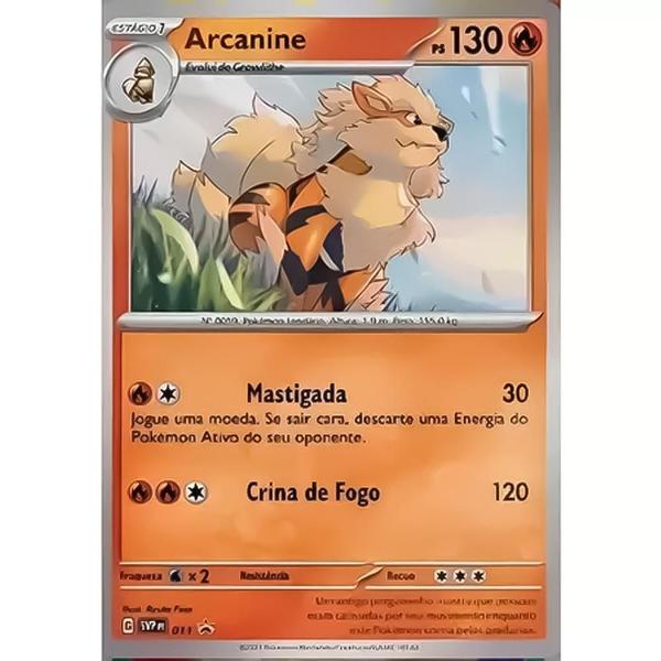 Imagem de Blister Quadruplo Pokémon Escarlate e Violeta 1 Arcanine Copag