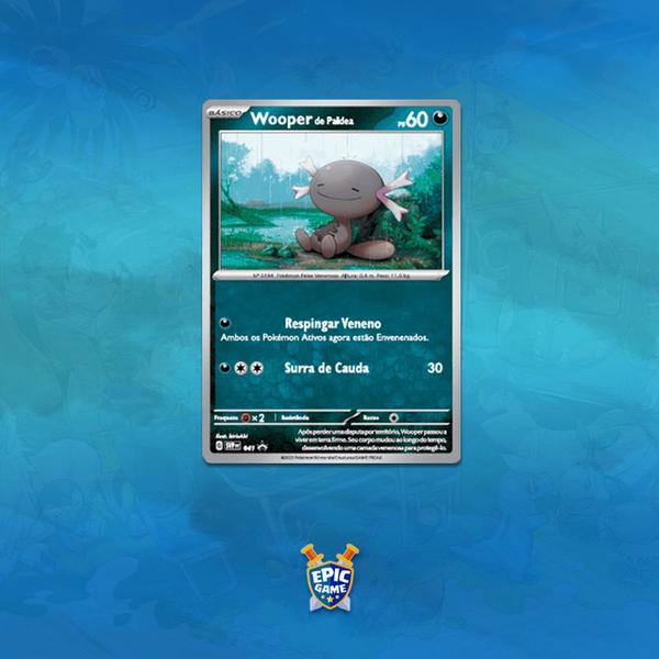 Imagem de Blister Triplo Pokémon Obsidiana em Chamas Wooper de Paldea