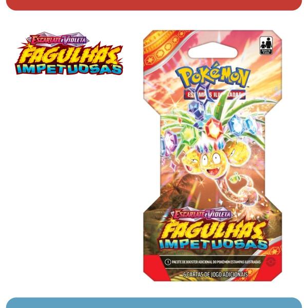 Imagem de Blister Unitário Pokémon Escarlate e Violeta Fagulhas Impetuosas Colecionar Cards Pikachu Geek TCG