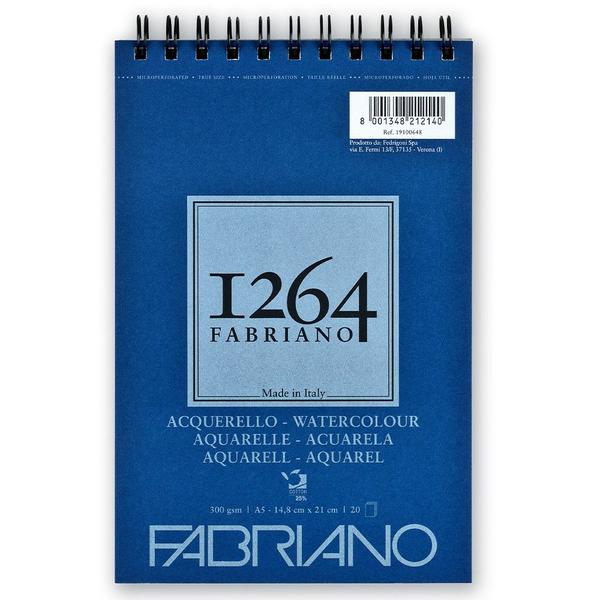 Imagem de Bloco 1264 Fabriano Watercolor A5 20 Folhas 300g