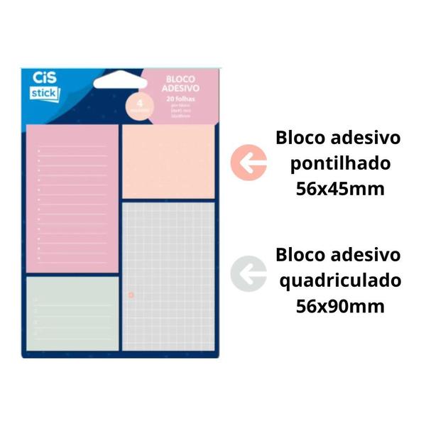 Imagem de Bloco Adesivo 4 Modelos C/20fls ST0202 - CIS