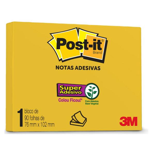 Imagem de Bloco Adesivo Post-It 3M 76x102 mm 90 Fls