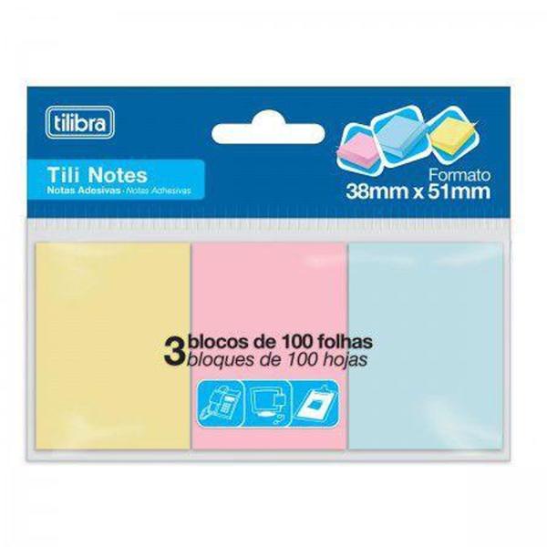 Imagem de Bloco Adesivo Tili Notes Tilibra - 3 Cores 38x51mm