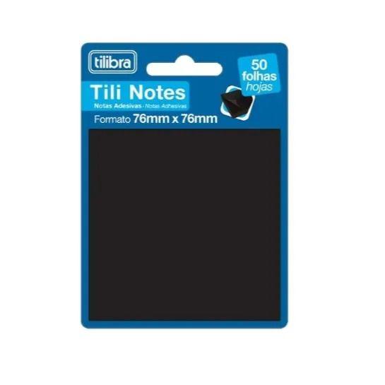 Imagem de Bloco Adesivo Tilibra Tili Notes Preto 76x76mm 50 Fls- Tilibra