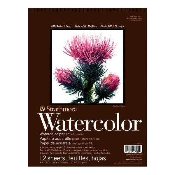 Imagem de Bloco Aquarela Strathmore 300g 22,9x30,5cm 12 Folhas