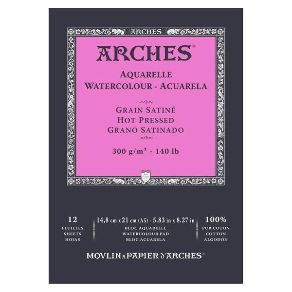 Imagem de Bloco Aquarelle Arches 5095 300gr Grain Sat Canson