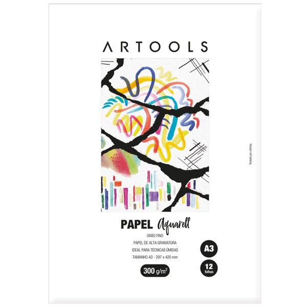 Imagem de Bloco Artools Aquarell T.Fina 300g A3 Celulose 12f