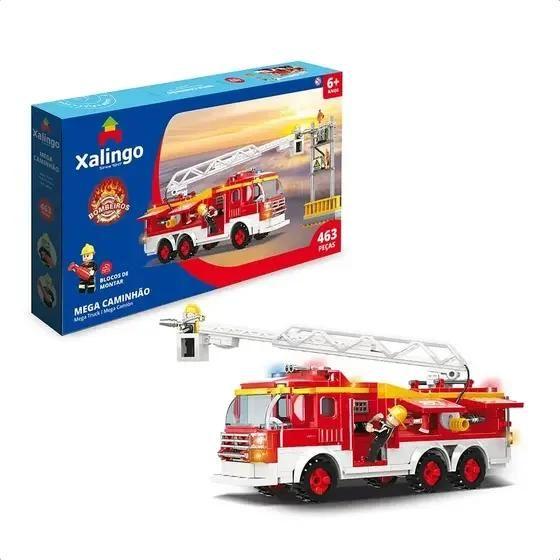 Imagem de Bloco bombeiros - mega caminhao 465pcs 28143