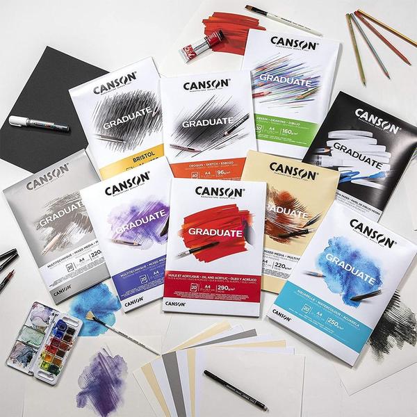 Imagem de Bloco Canson Graduate Aquarela 250g A5 20f Canson