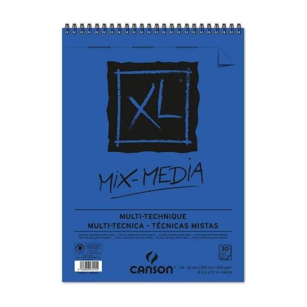 Imagem de Bloco Canson Xl Mix Media A4 300 G/m² 30 Fls Canson