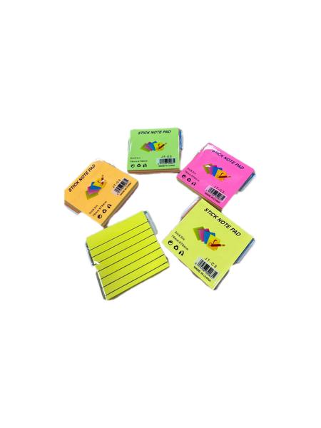 Imagem de Bloco de Anotação Com Linhas Adesivo Sticky Note Colorido 76 mm x 76 mm - 100 folhas - Amarelo