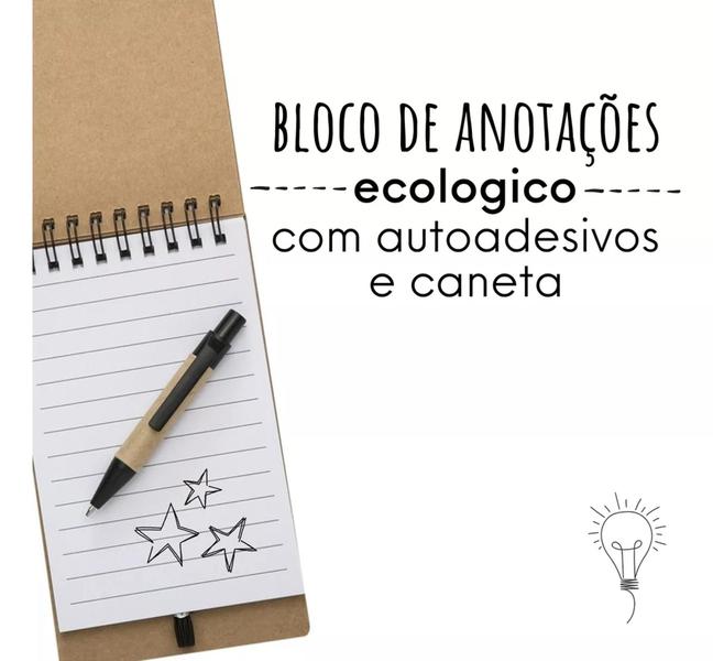 Imagem de Bloco De Anotações Ecológico Com Autoadesivo Kit 10 Unidades