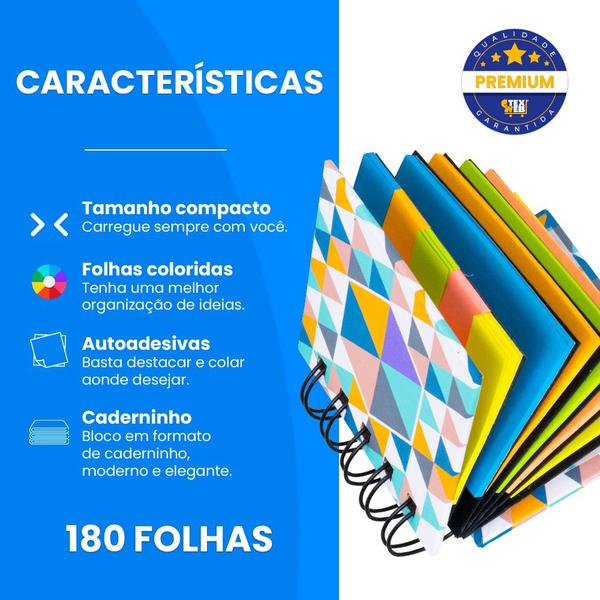 Imagem de Bloco De Anotações Notas Bloquinho Kit Pequeno Caderninho