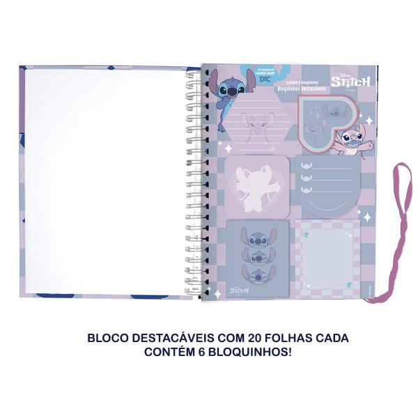 Imagem de Bloco de Anotações Stitch 6 Blocos 20 Folhas Acessórios P/ Caderno Smart