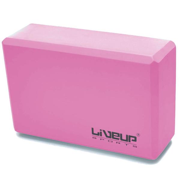 Imagem de Bloco de Apoio para Yoga em Eva Rosa Liveup 23 X 15 Cm  Liveup Sports 