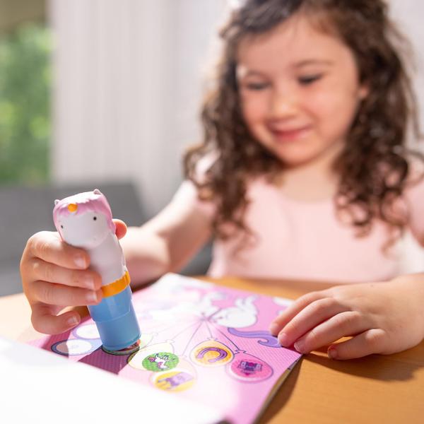 Imagem de Bloco de atividades e carimbo de adesivos Melissa & Doug Unicorn