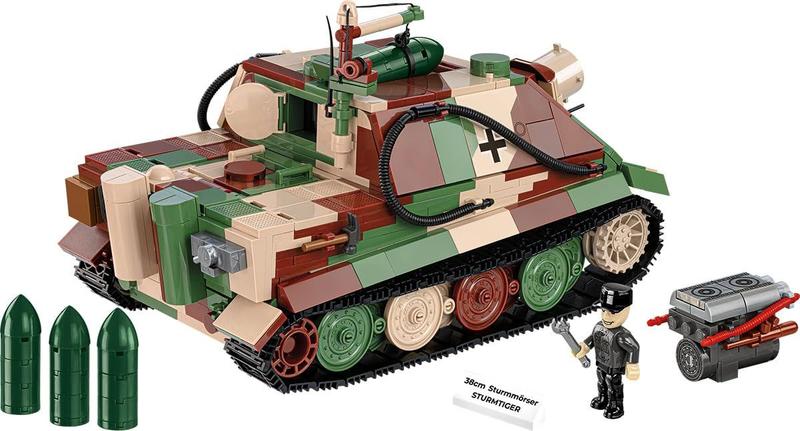Bloco de construção: coleção histórica COBI, segunda guerra mundial, Sturmmorser Sturmtiger 38 Imagem de Bloco de construção: coleção histórica COBI, segunda guerra mundial, Sturmmorser Sturmtiger 38