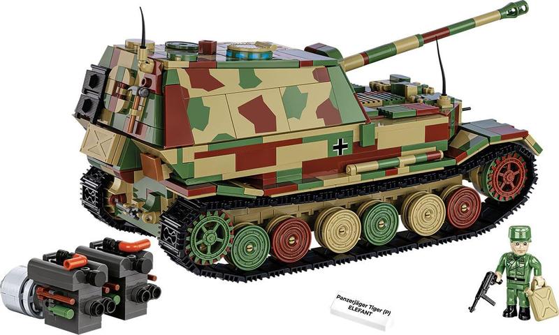 Bloco de construção: coleção histórica COBI, tanque de elefante Panzerjager Tiger (P) da Segunda Guerra Mundial Imagem de Bloco de construção: coleção histórica COBI, tanque de elefante Panzerjager Tiger (P) da Segunda Guerra Mundial