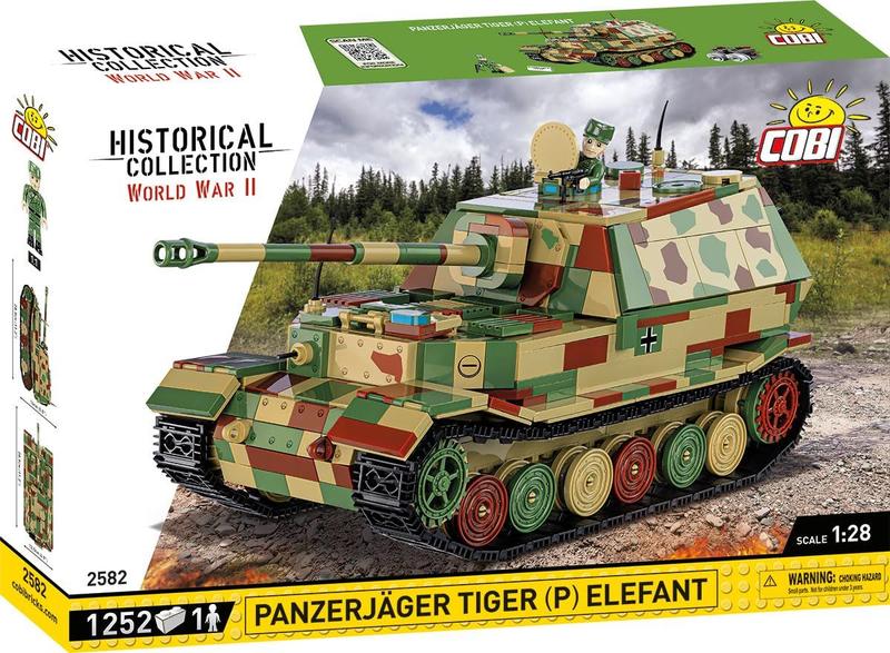 Bloco de construção: coleção histórica COBI, tanque de elefante Panzerjager Tiger (P) da Segunda Guerra Mundial Imagem de Bloco de construção: coleção histórica COBI, tanque de elefante Panzerjager Tiger (P) da Segunda Guerra Mundial