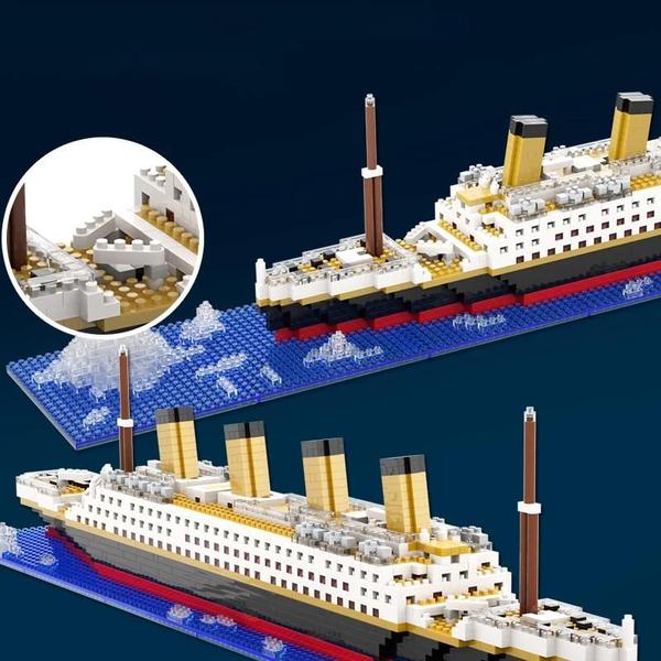 Imagem de Bloco de Construção Titanic - Quebra-Cabeça de Micro Partículas de Alta Dificuldade