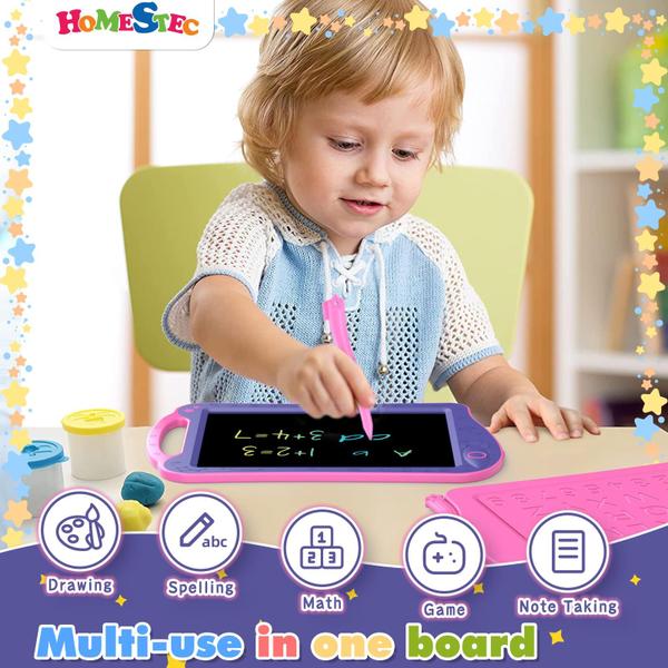 Imagem de Bloco de desenho HOMESTEC Astrodraw LCD Writing Tablet Kids Purple