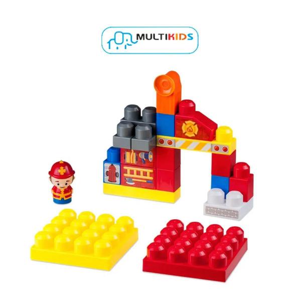 Bloco de Encaixe Bombeiros Cubic Jr 20 peças Multikids - BR1391 Imagem de Bloco de Encaixe Bombeiros Cubic Jr 20 peças Multikids - BR1391