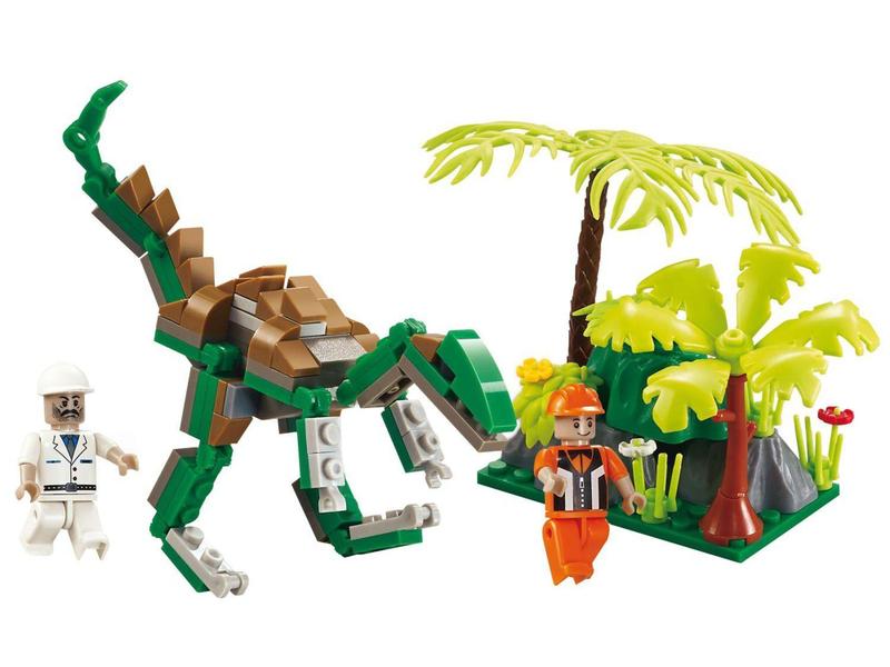 Imagem de Bloco de Montar 126 Peças Xalingo - Dino Saga Safari de Exploração