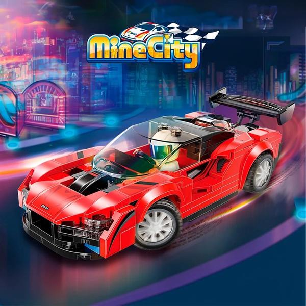 Imagem de Bloco de montar carro mine city 