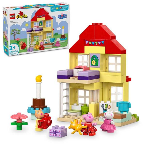 Bloco de Montar - Duplo - Casa de Aniversario da Peppa Pig - 59 peças - LEGO Imagem de Bloco de Montar - Duplo - Casa de Aniversario da Peppa Pig - 59 peças - LEGO