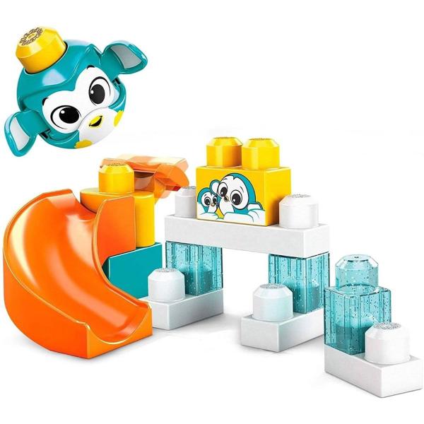 Imagem de Bloco de Montar Fisher Price Tobogã Pinguim ou Urso Panda