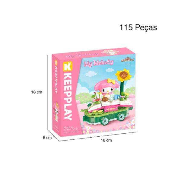 Imagem de Bloco de montar keeppley hello kitty e amigos k2083