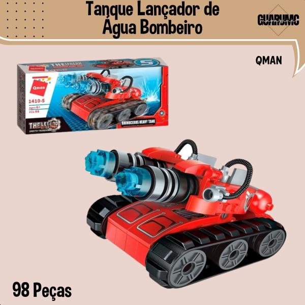 Imagem de Bloco de montar Set The Legend of Chariot Bombeiro 8 caixas montam 1 Qman 1410-QM000150