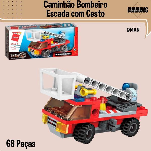 Imagem de Bloco de montar Set The Legend of Chariot Bombeiro 8 caixas montam 1 Qman 1410-QM000150