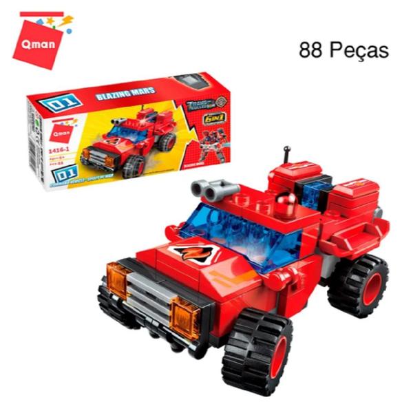 Imagem de Bloco de montar set trans collector bombeiros qman