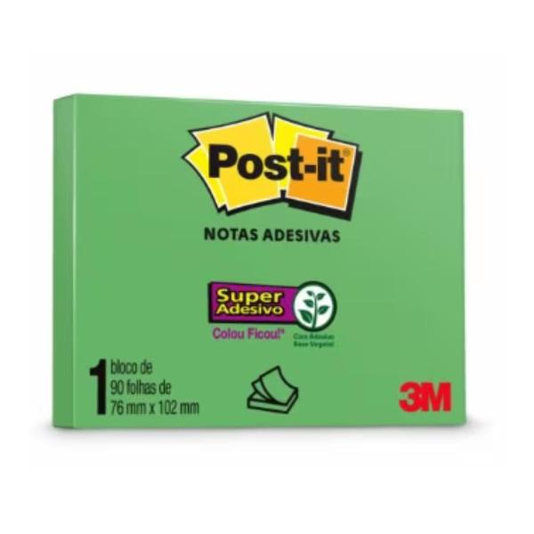 Imagem de Bloco De Notas Adesivo Post It Verde 76x102mm