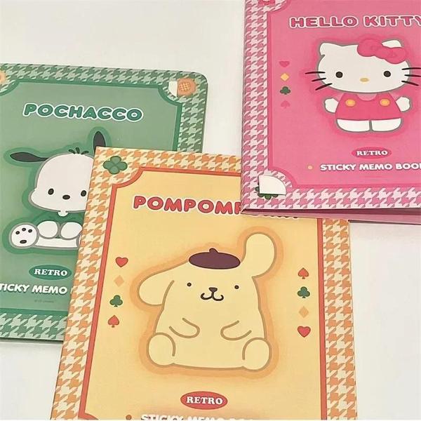 Imagem de Bloco de Notas Kawaii com Hello Kitty, Cinnamoroll e Kuromi - Para Estudantes e Escritório